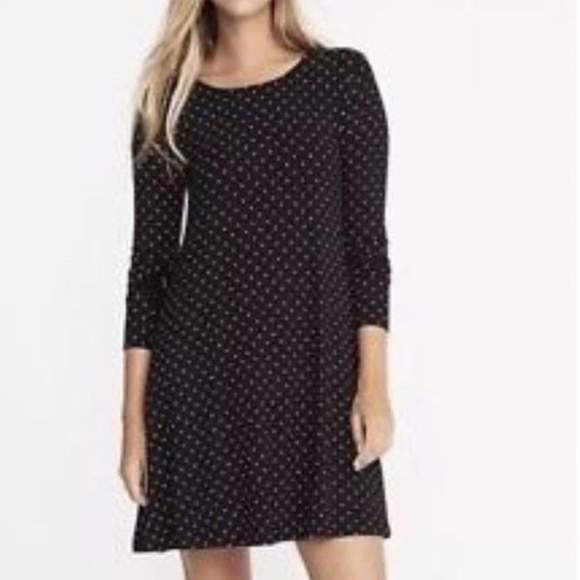 Old Navy Dresses & Skirts - Old Navy Polka Dot Swing Dress Black v788-9